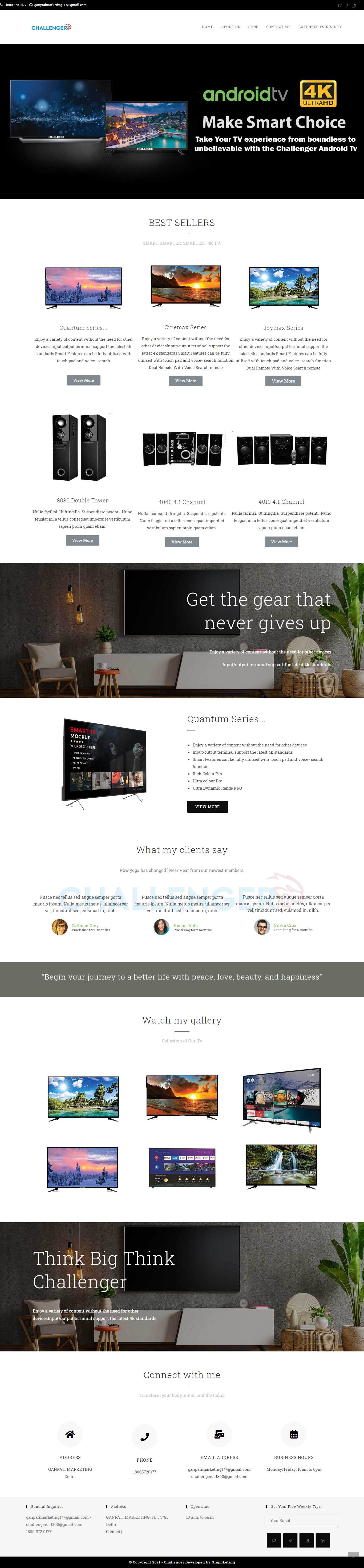 Website layout
